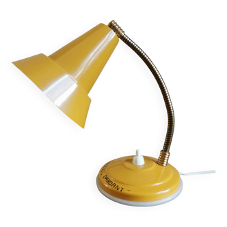 Lampe cocote jaune vintage années 60