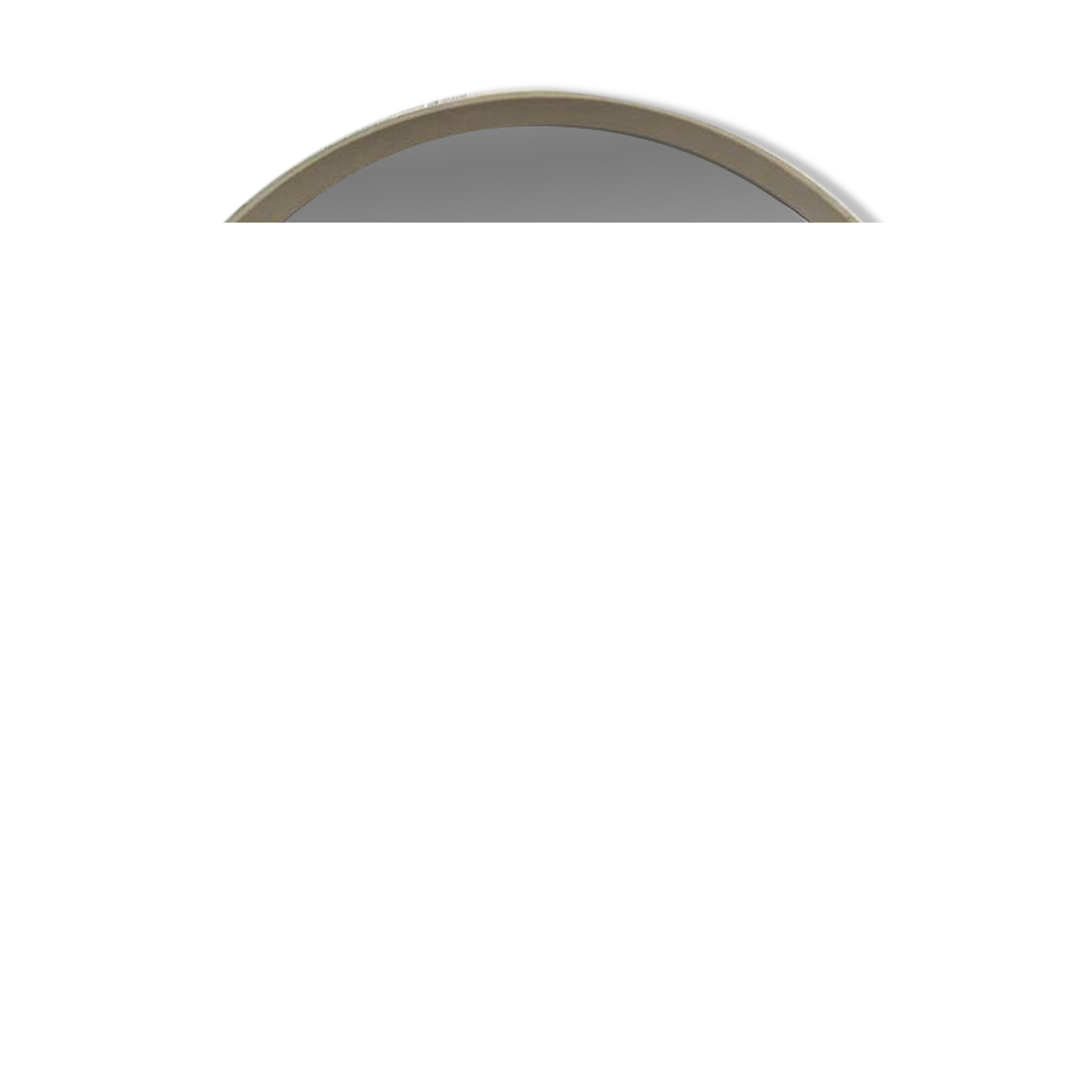 Miroir rond Space Age vintage