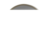 Miroir rond Space Age vintage