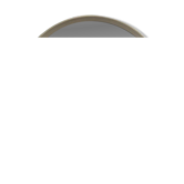 Vintage Space Age Round Wall Mirror