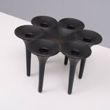 Holmgren illums bolighus, cast Iron candle holder 1960s Denmark