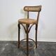 Bentwood Bar Stool with Cane Seat & Back