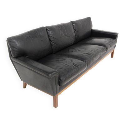 Canapé scandinave ''Åland'' en cuir, Möbel-Ikéa, Suède, 1960