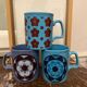 Lot de mugs staffordshire