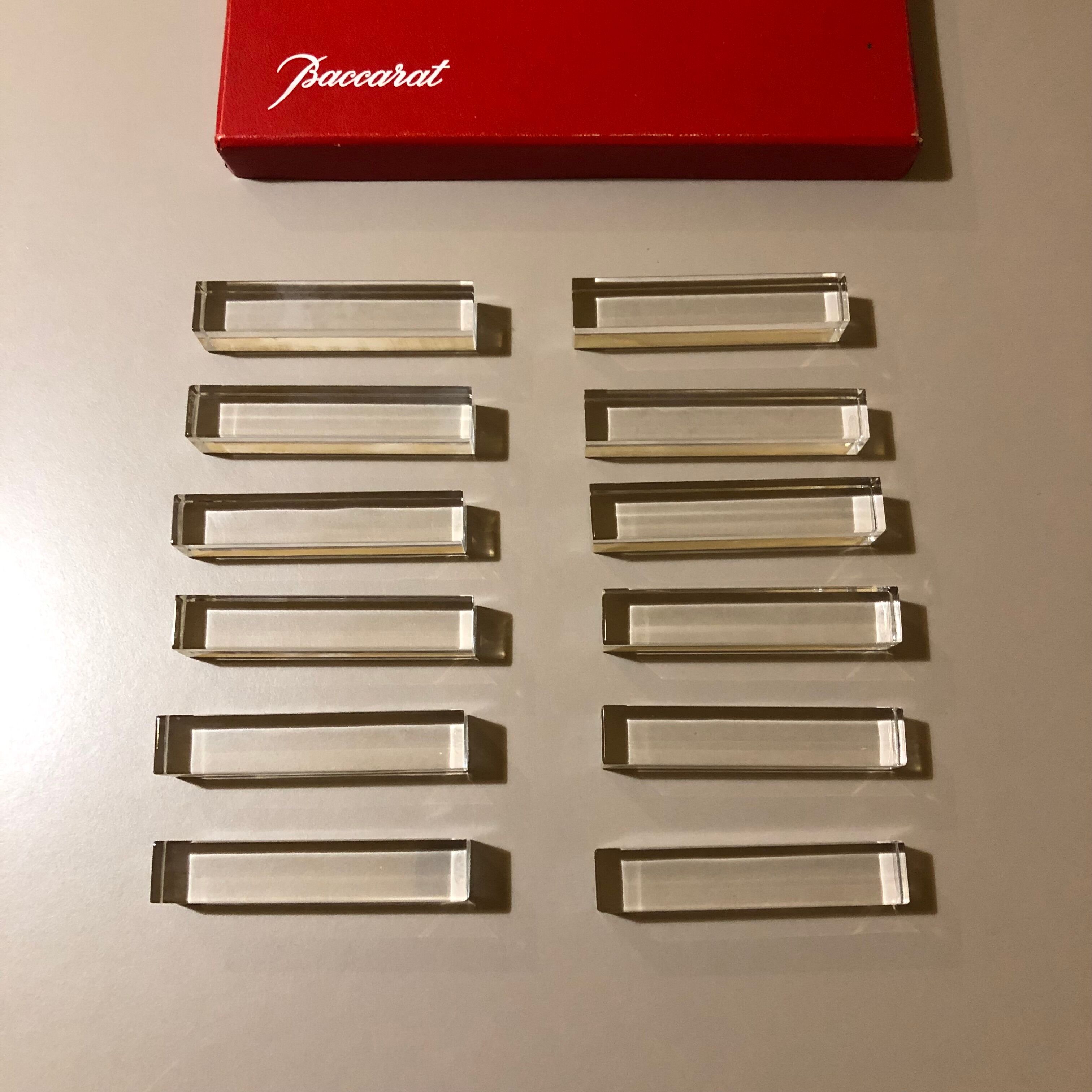 12 baccarat knife holders