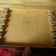 Series of 12 antique silver metal knives in their box