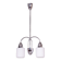 Mid-Century Chandelier in Chrome, Steel and Opaline Glass, Czech, 1960s