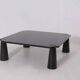 Black Marble Eros Coffee Table by Angelo Mangiarotti for Skipper, 1990s