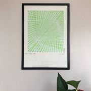 Structure 1995. kinetic lithograph signed c. du plessis