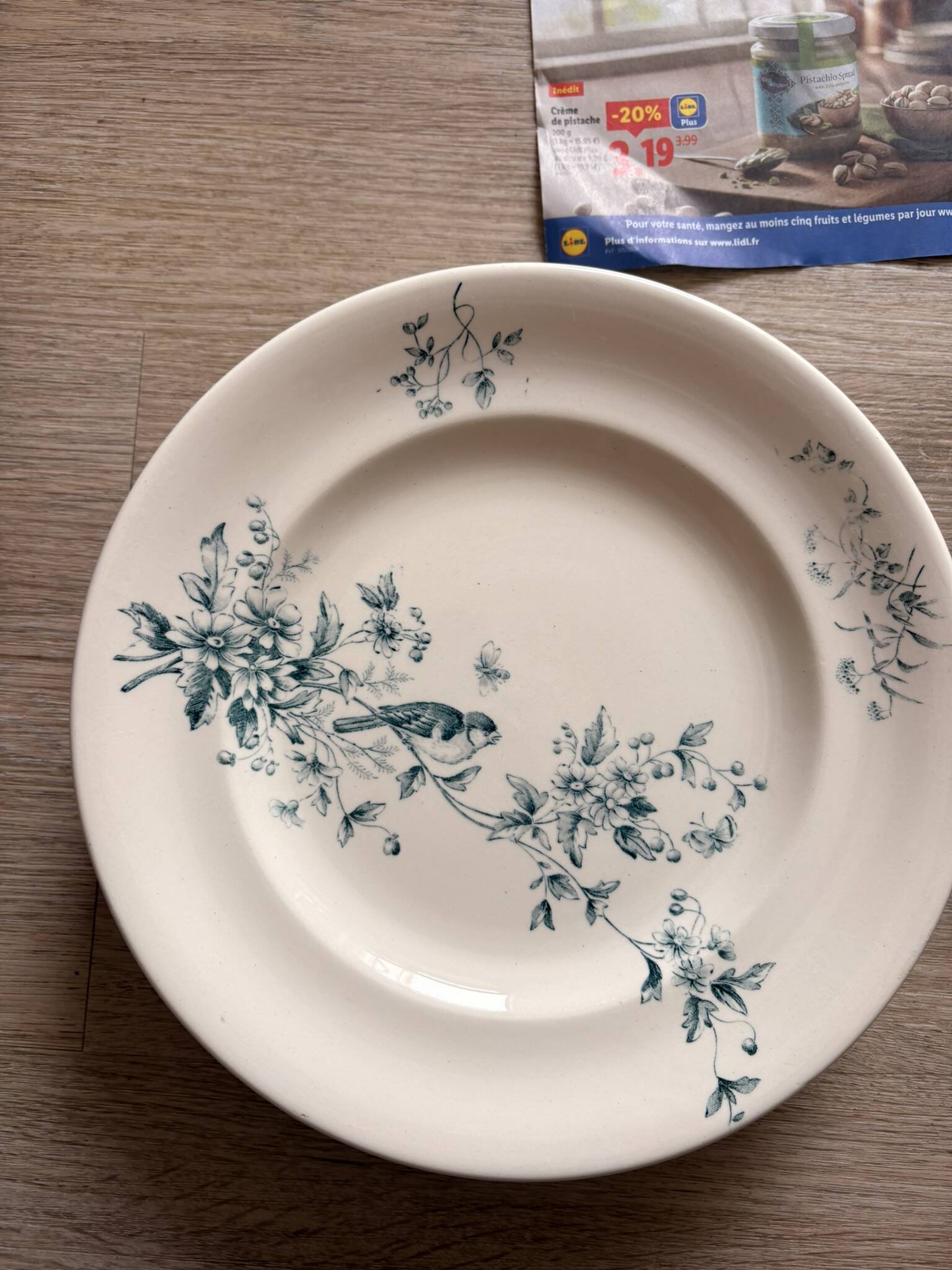 Lot 6 Plate Plates Faience Longwy Model Mignon