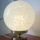 Clichy glass globe laying lamp