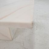 Set of 2 italian marble side tables, 1980's