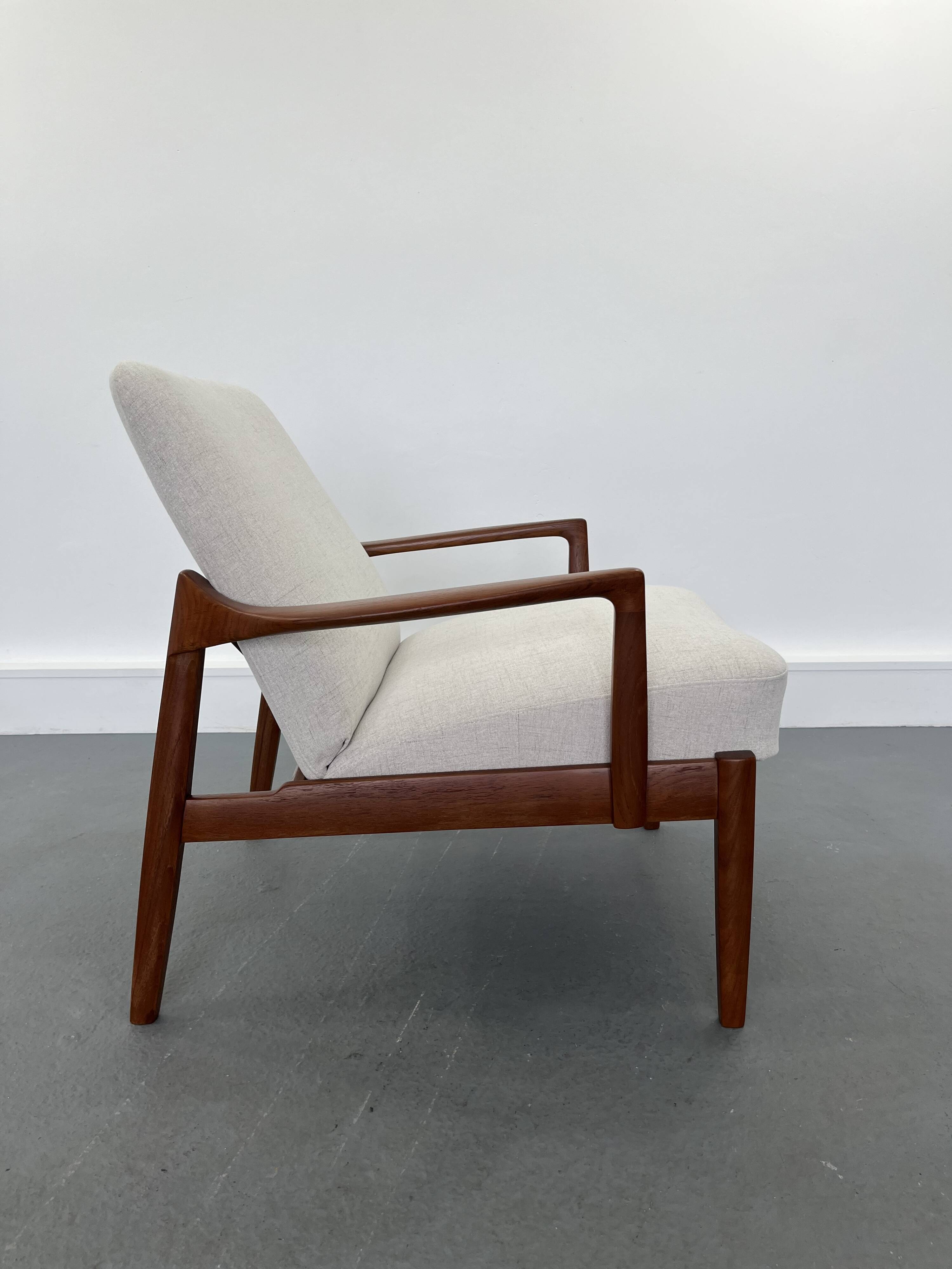 Vintage danish teak lounge chair, 1970s