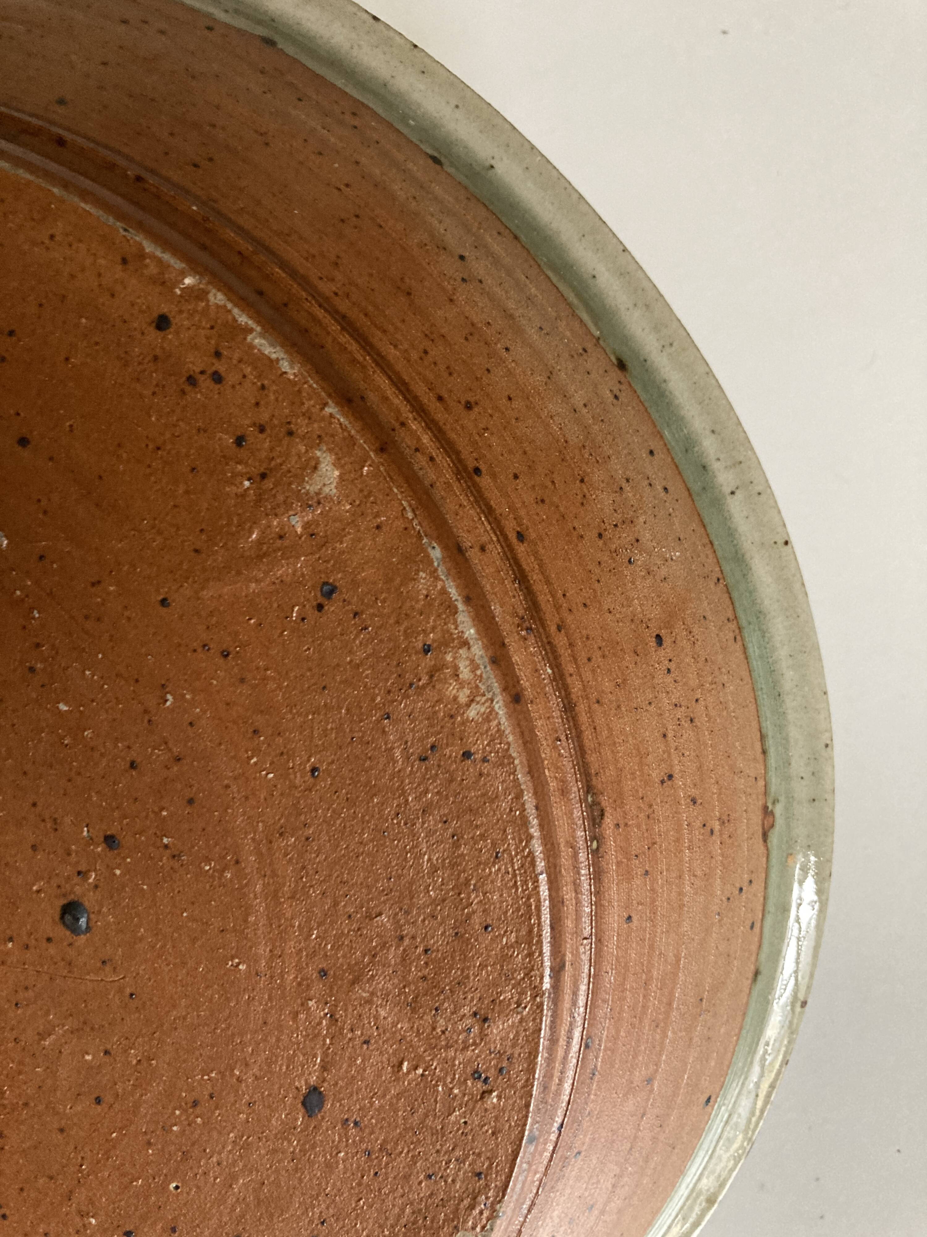 Flat center table in pyrity sandstone swirl Rémi Bonhert 1970 La Borne