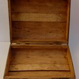 Small suitcase, wooden box