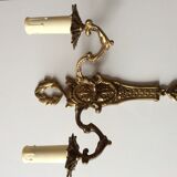 Suite de 3 appliques anciennes en bronze