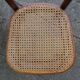 2 Thonet N°221 chairs, caned Art Nouveau bronze decor