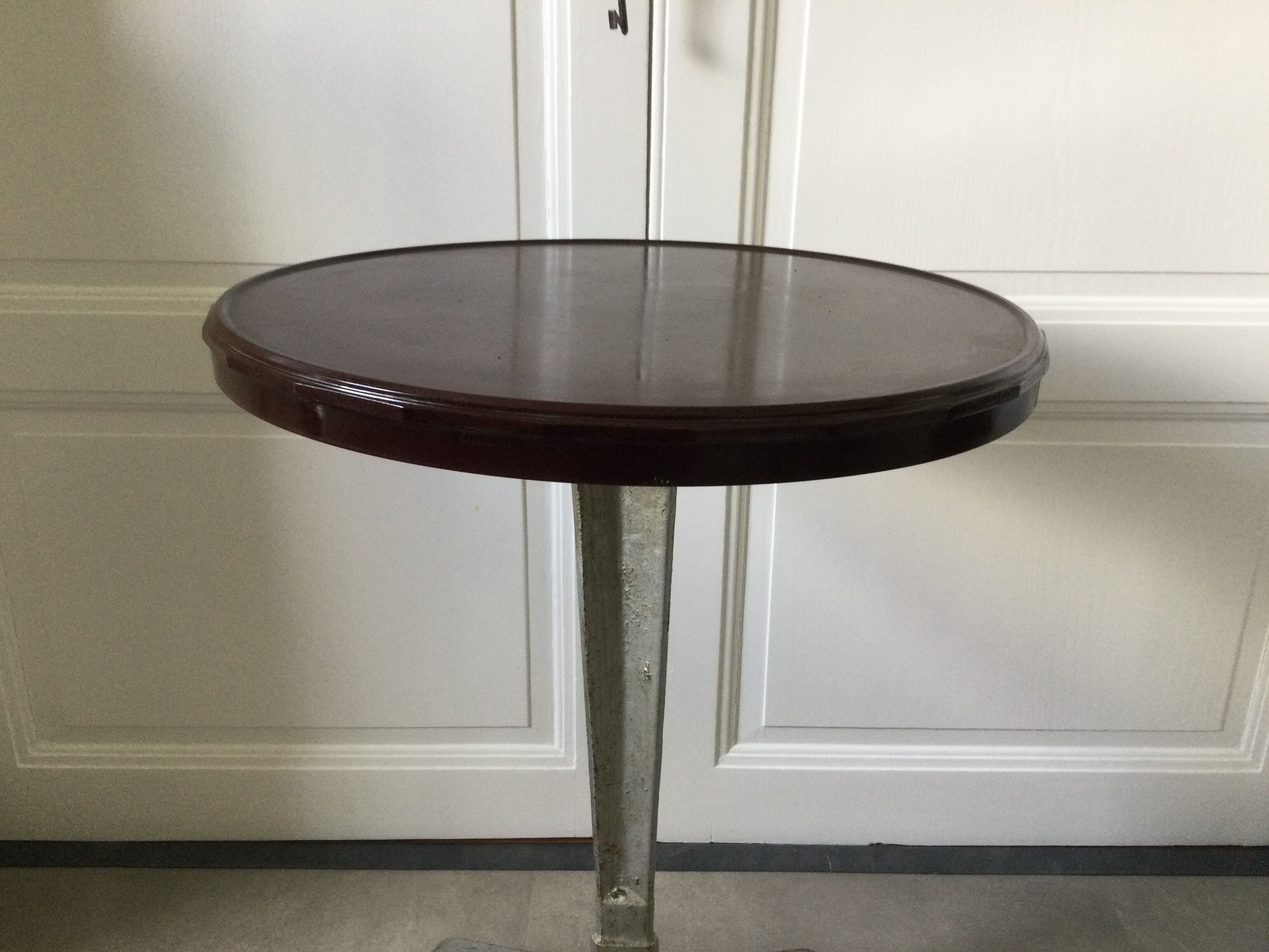 Art deco bistro table bakelite cast iron