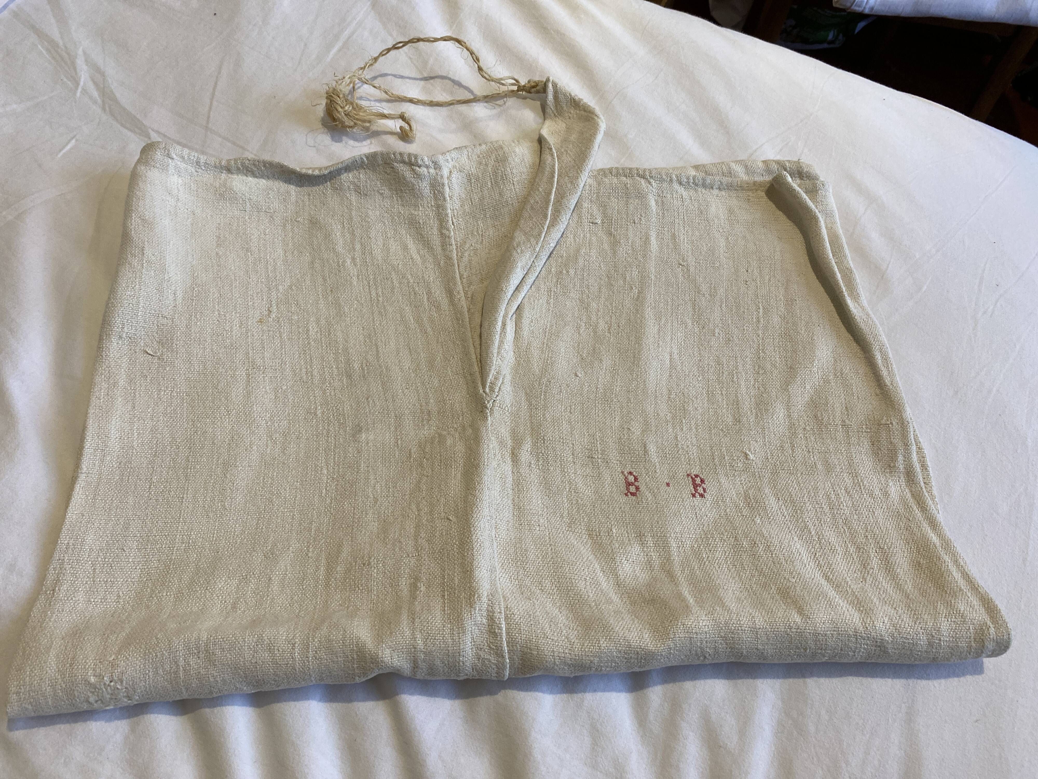 Hemp grain bag