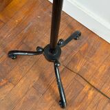 Lampadaire vintage en métal noir