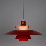 Lampe suspendue vintage danoise PH 5 par Poul Henningsen, Louis Poulsen, 1958