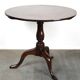 Round antique English oak tilt-top table with wonderful colors
