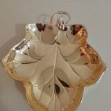Silver leaf vine dish, silver-plated metal