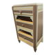 Meuble d appoint, commode 3 tiroirs, en bois, rénovée vintage