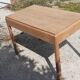 Art deco desk 3 drawers in oak wood raw 30s