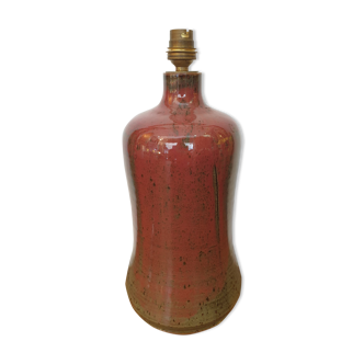 Vintage lamp foot in enamelled pyrity stoneware