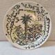 Hollow round dish impressionist décor by Javier Mariscal