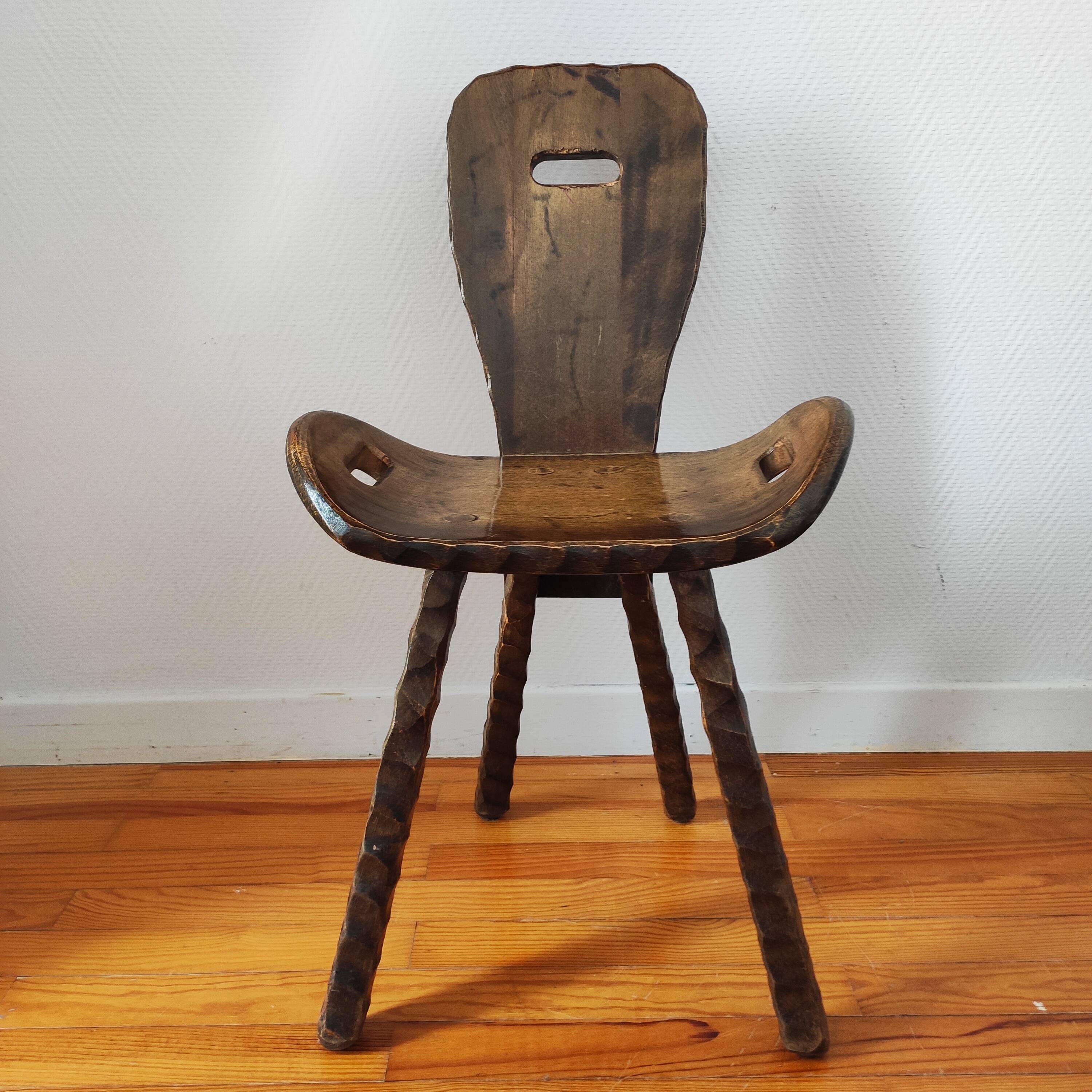 French brutalist vintage chairs from the 60s-70s.