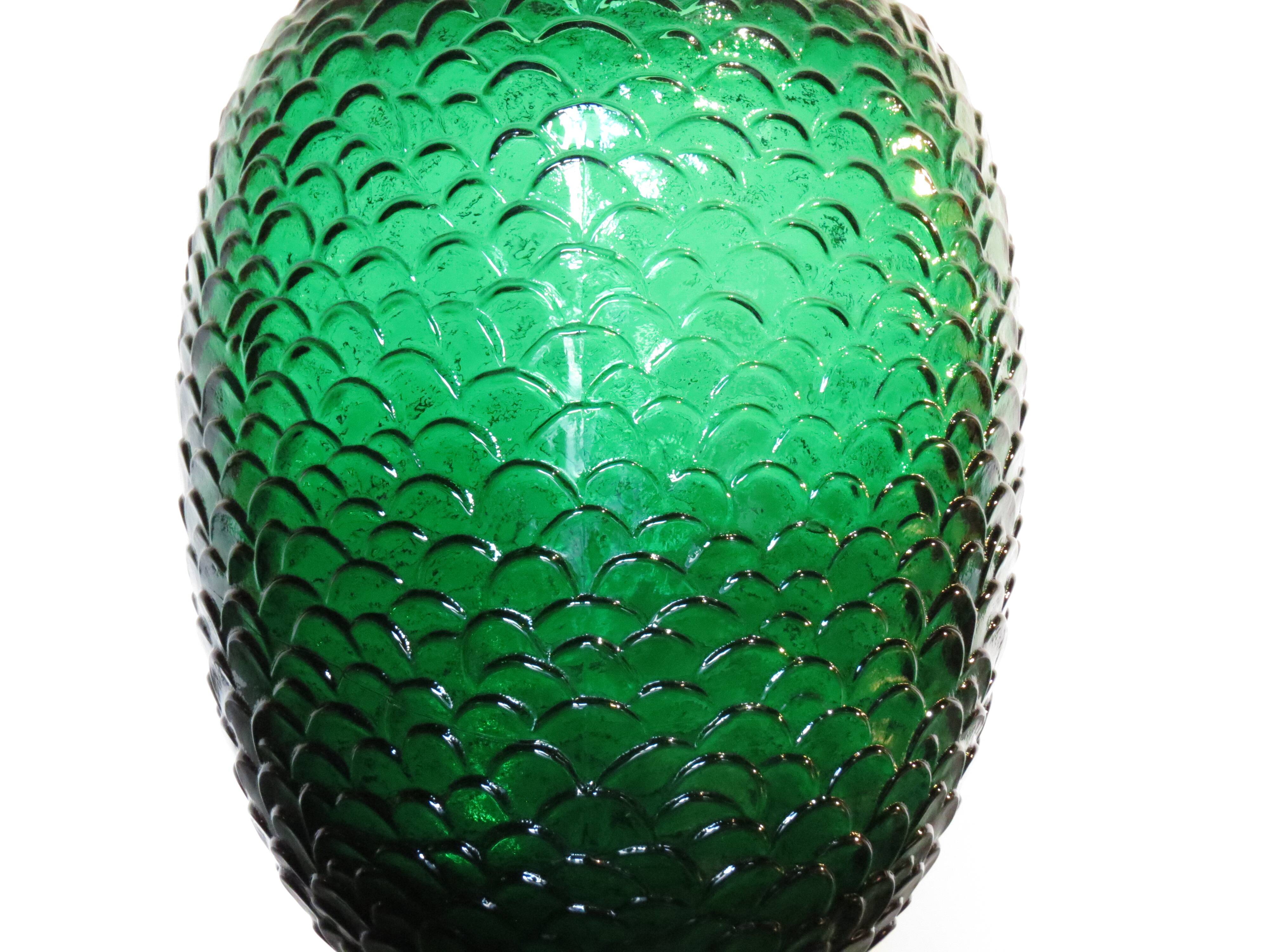 Large Art Deco glass vase