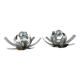 Pair of flower sconces by Jocelyne Trocmé for OXAR 1970