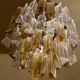 Lustre Tiedri en cristal ambré