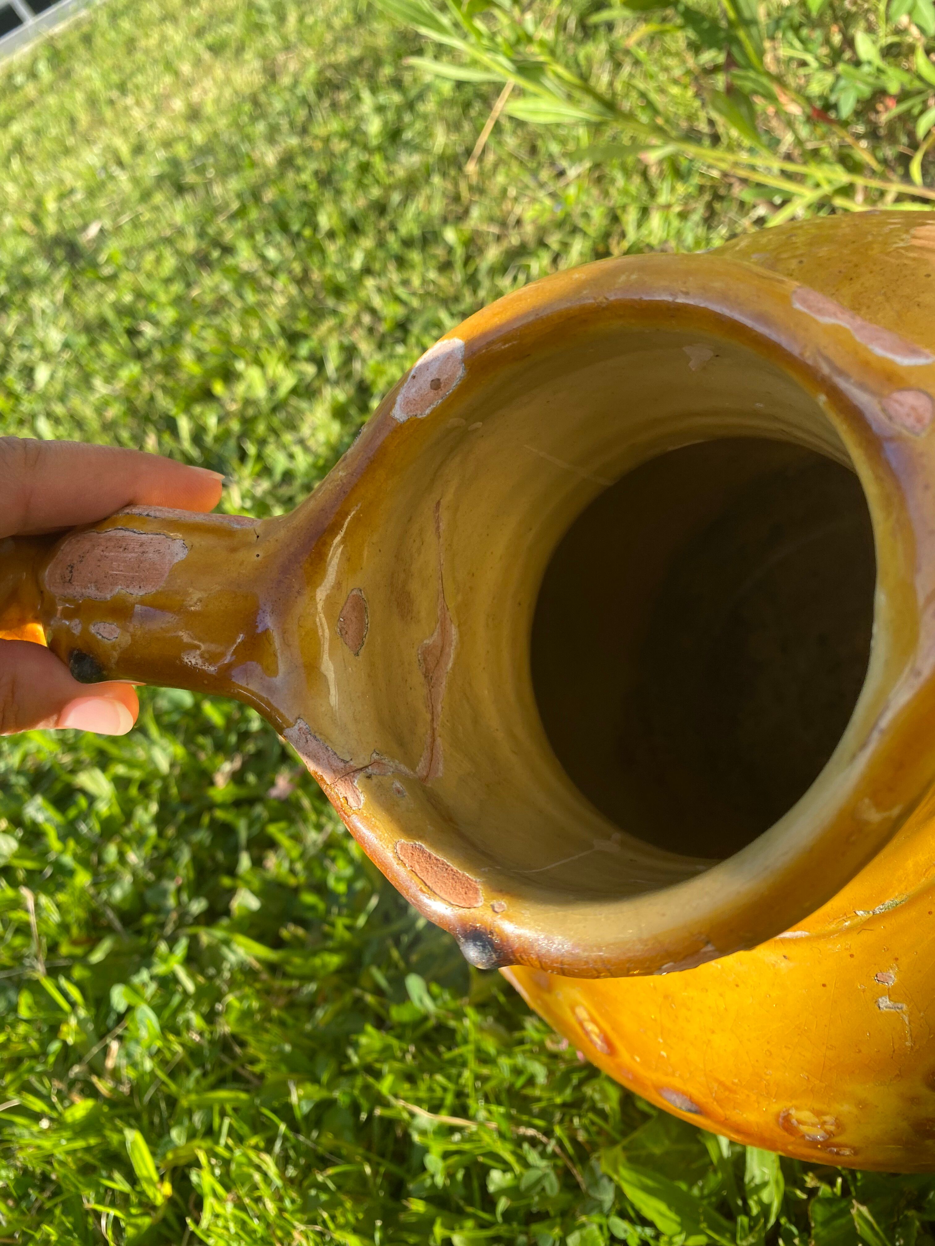 Ancient yellow glazed terracotta oriole
