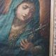 Old oil painting on canvas "Our Lady of Sorrows"