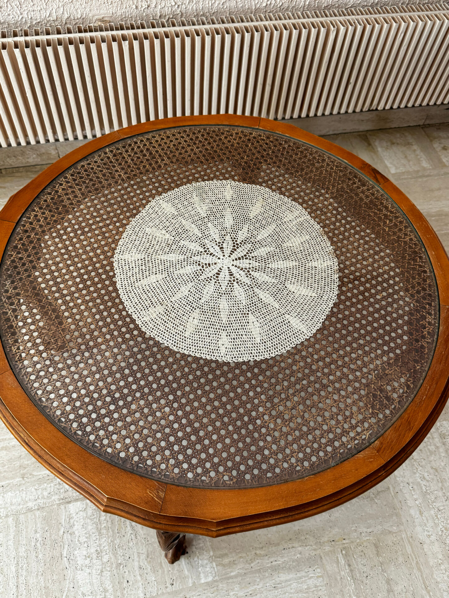 Table basse merisier massif
