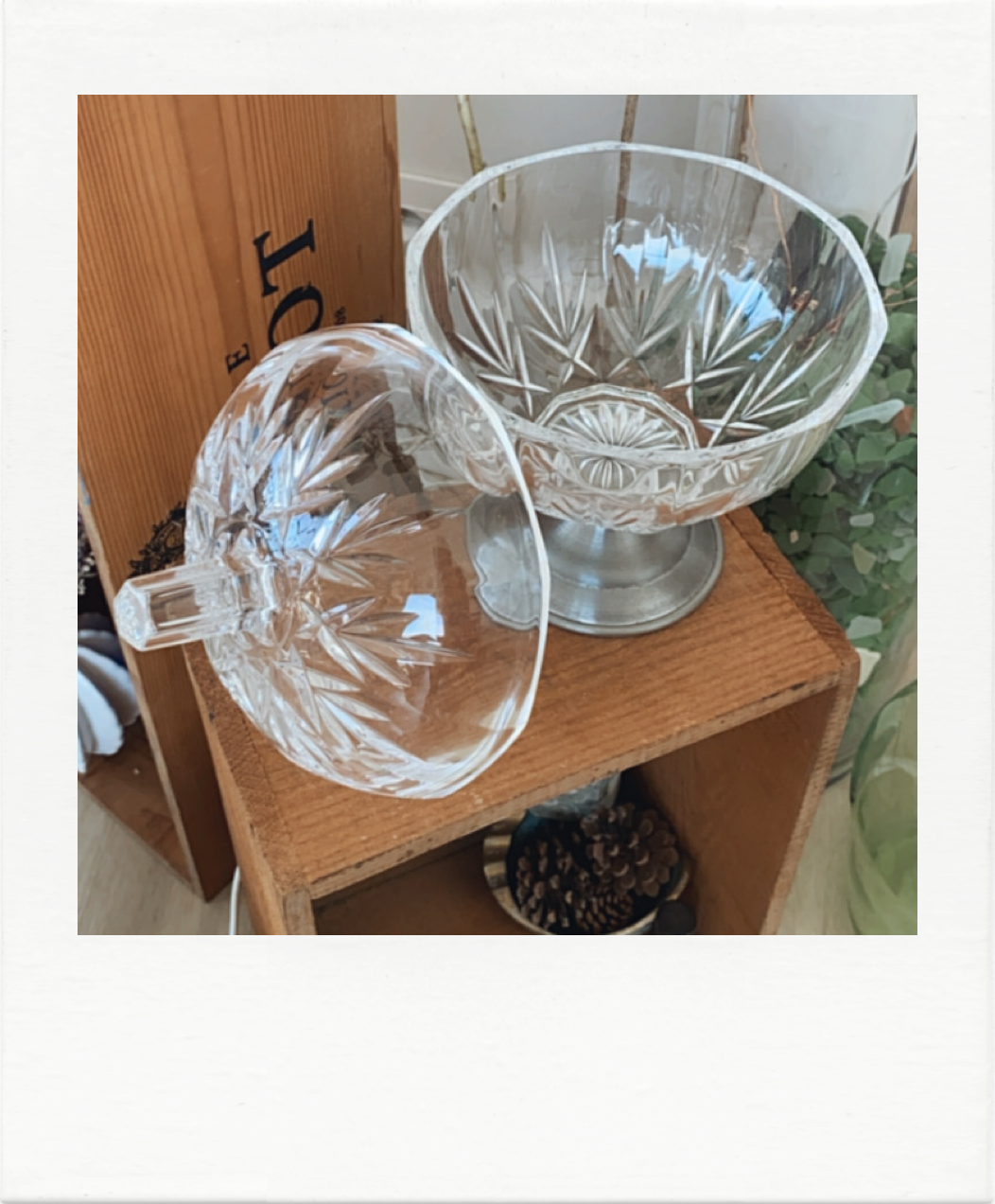 Candy chiseled glass and tin