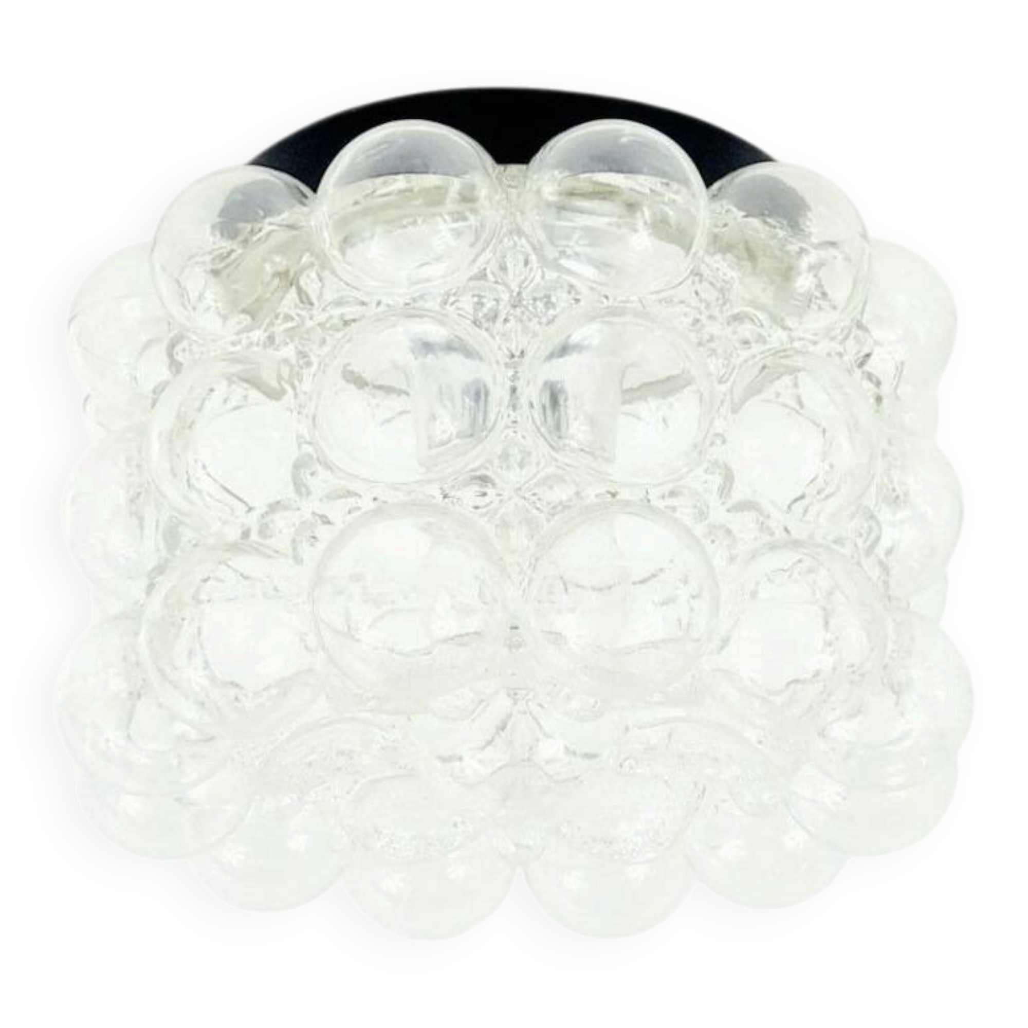 Transparent Bubble Glass Ceiling Light by Helena Tynell for Limburg, 1960s