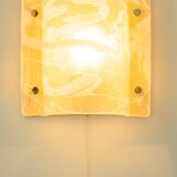 Pair of Murano glass wall sconces by Hillebrand, Germany, 1970s.