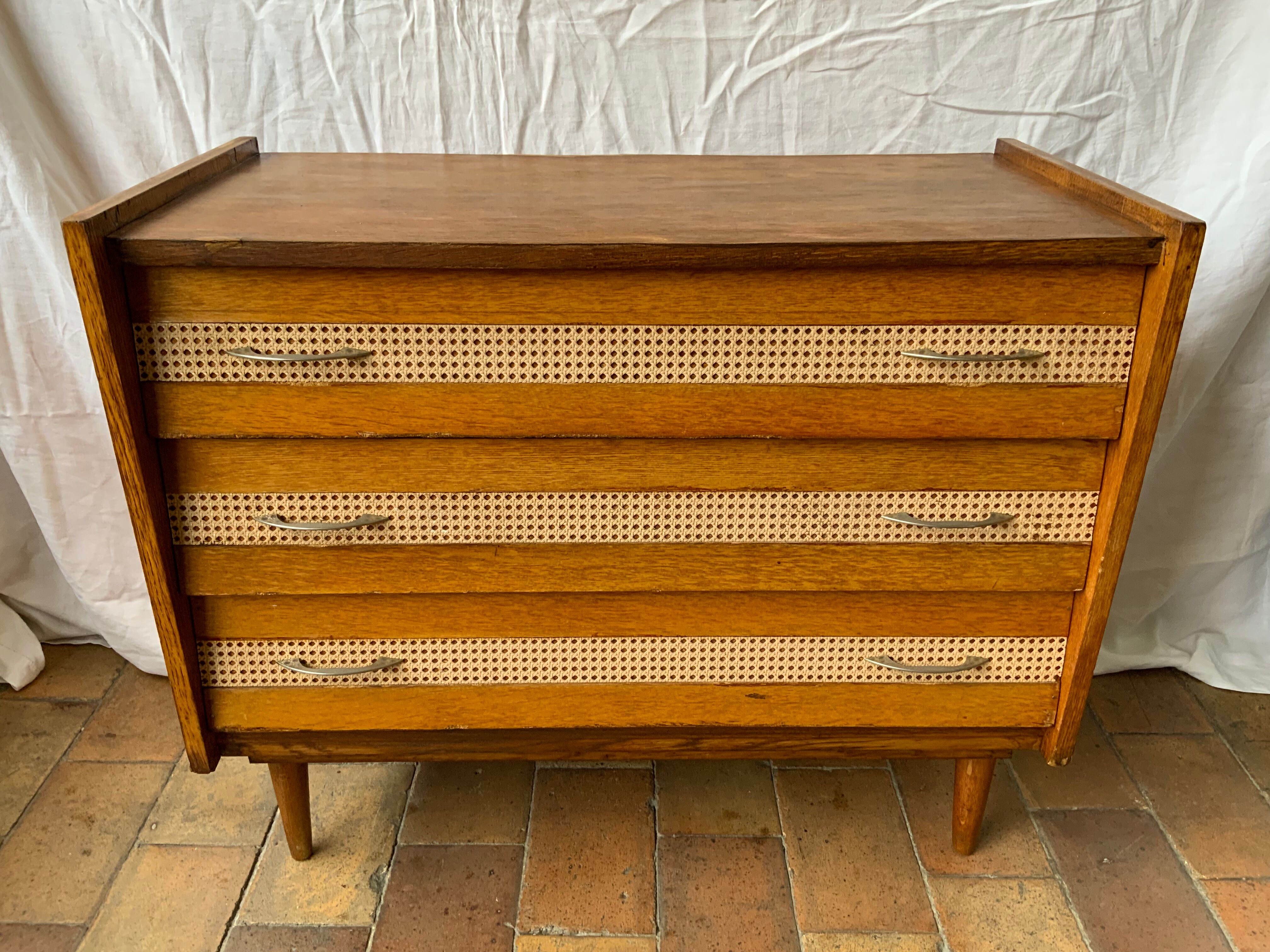 Vintage wood and canning chest of drawers