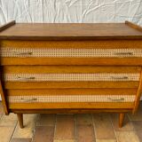 Vintage wood and canning chest of drawers