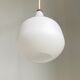 Opaline lamp and teak by Uno and Östen Kristiansson for Luxus
