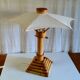 Lampe à poser en bambou, 70's