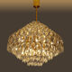 Vintage XXL Luxury Golden Chandelier Fine Gold and Crystal , 60 70 years