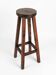 Handcrafted Vintage High Stool Solid Wood Hand-Carved