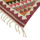Turkish Handwoven Vintage Herki Kilim 107 cm x 363 cm