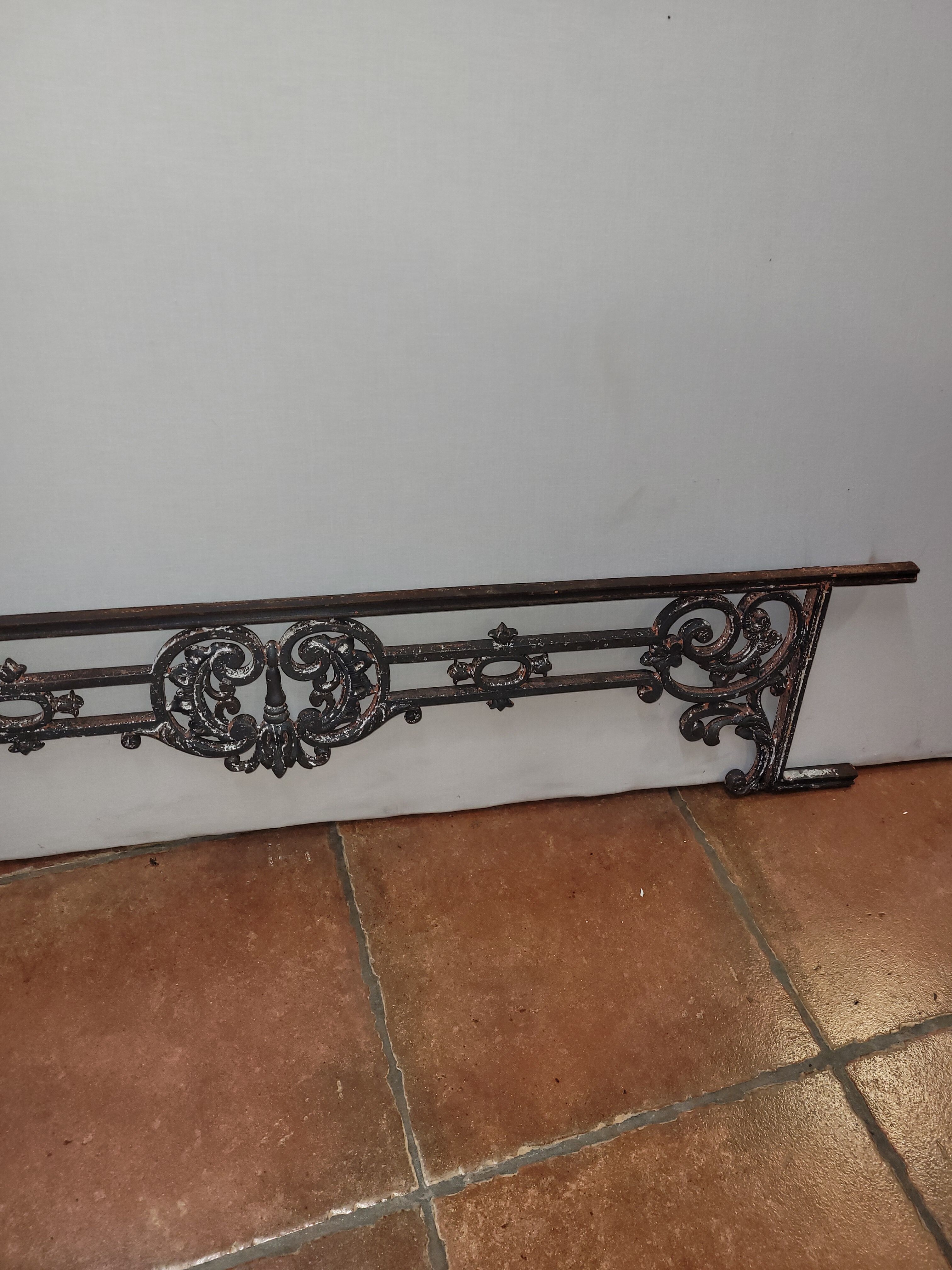 Cast iron railing