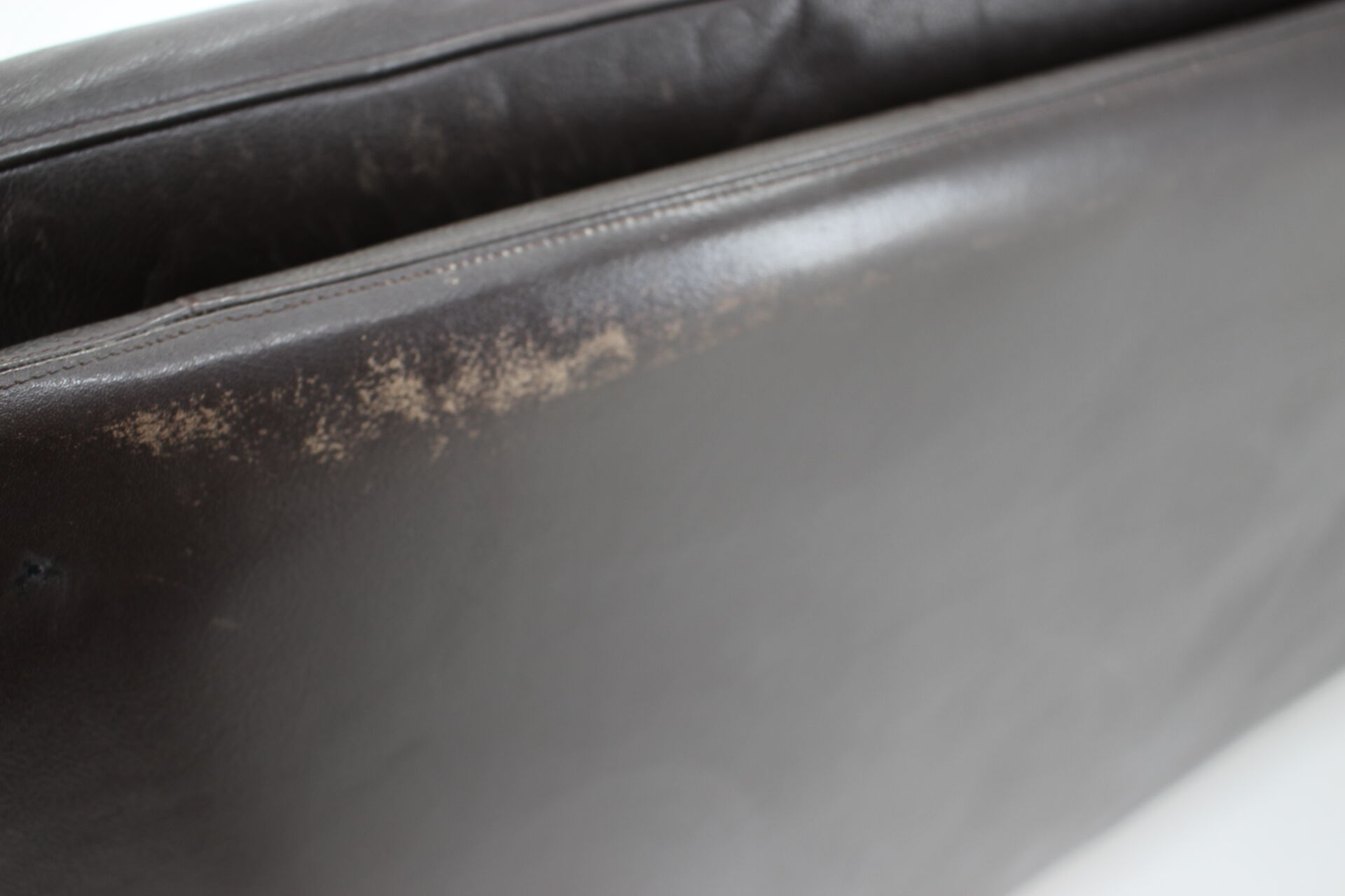 1970s Danish 3-seater sofa in dark brown leather